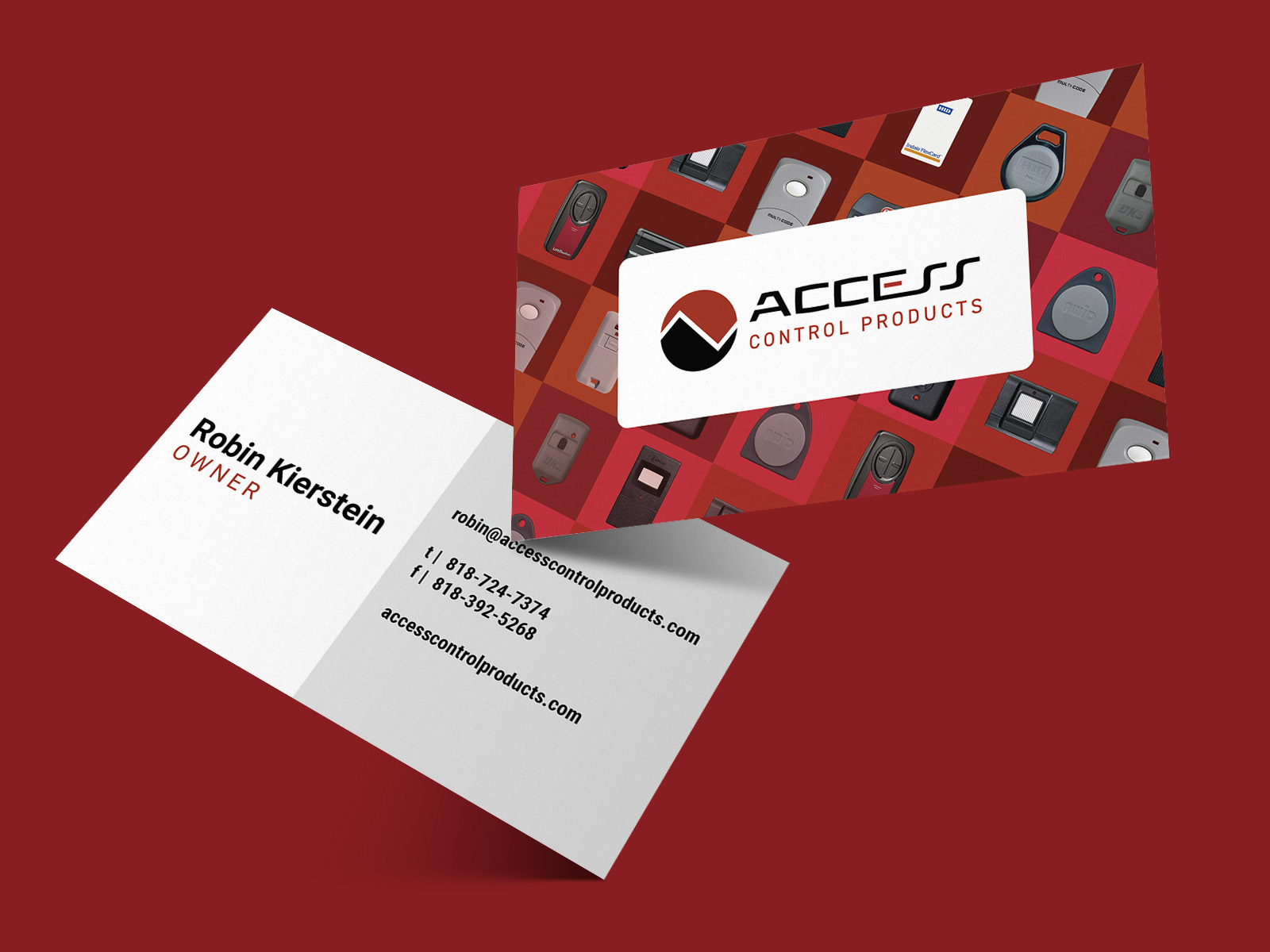 Access Control Products Business Card