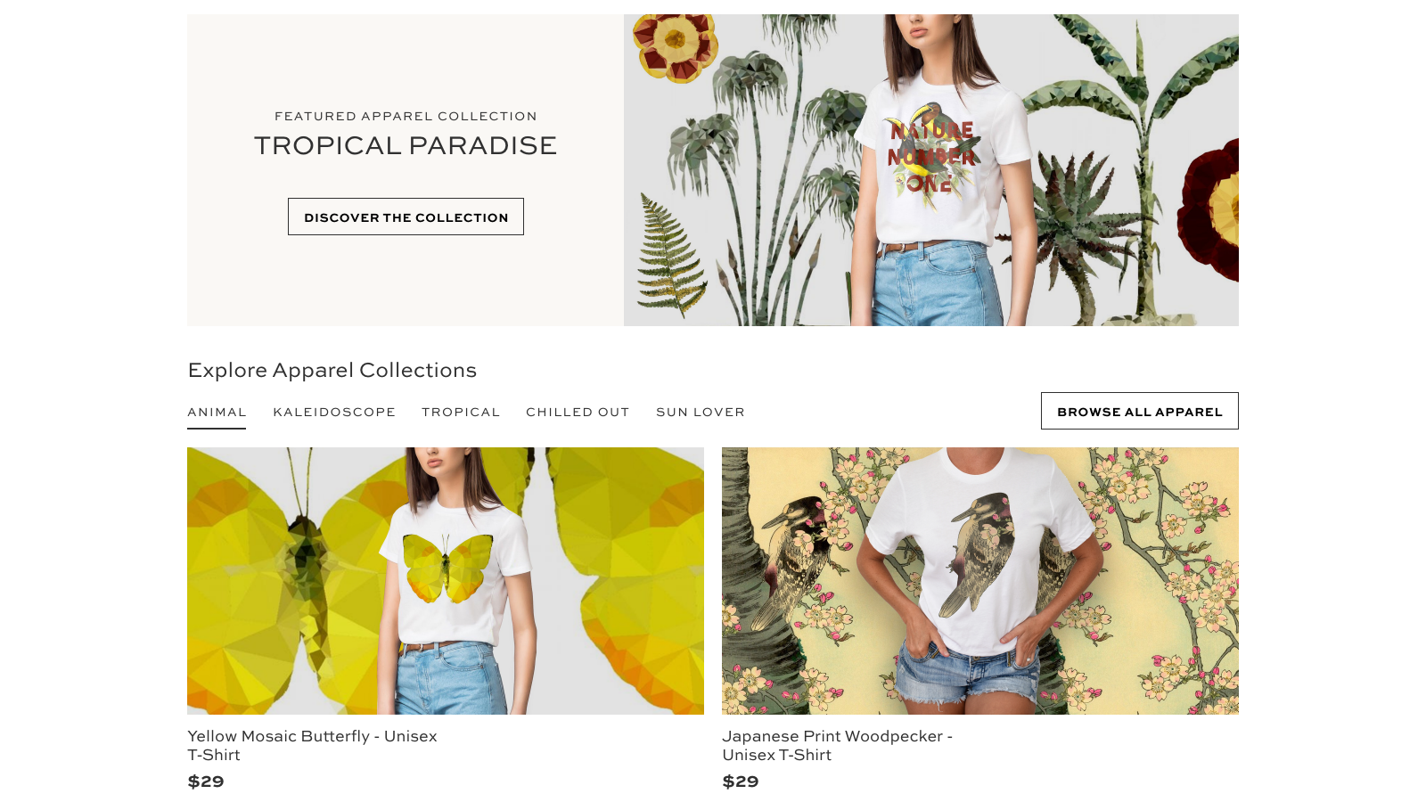 Nature Creative - Featured Apparel Collection