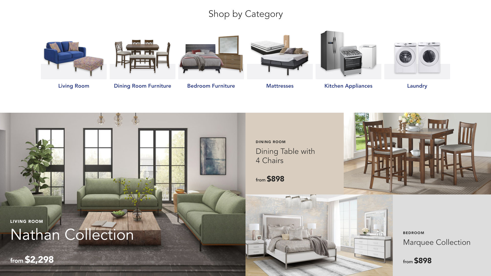 Berríos UI - Home Page - Categories & Featured Products