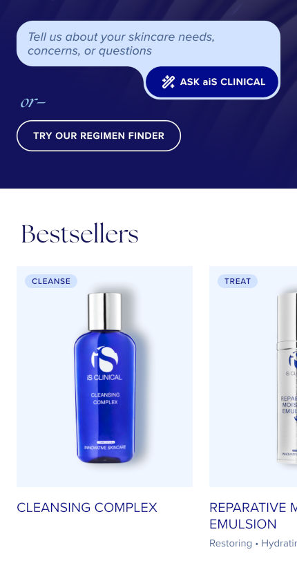iS Clinical - Mobile First Redesign - Home Page Detail