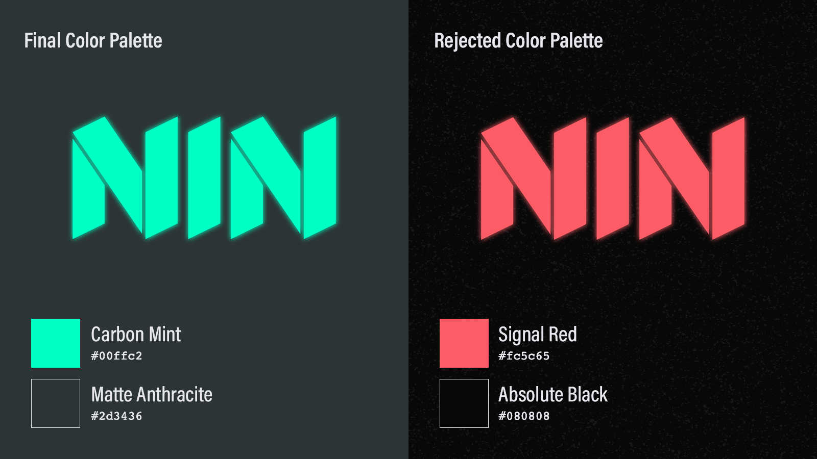 The NIN Color Palettes